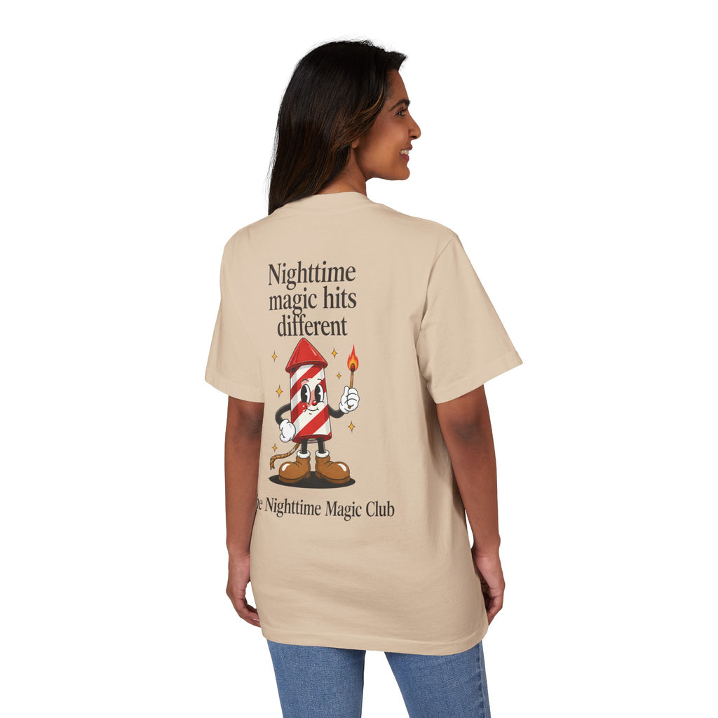 Park Days Graphic T-Shirt — "Nighttime Magic Hits Different" Back Print