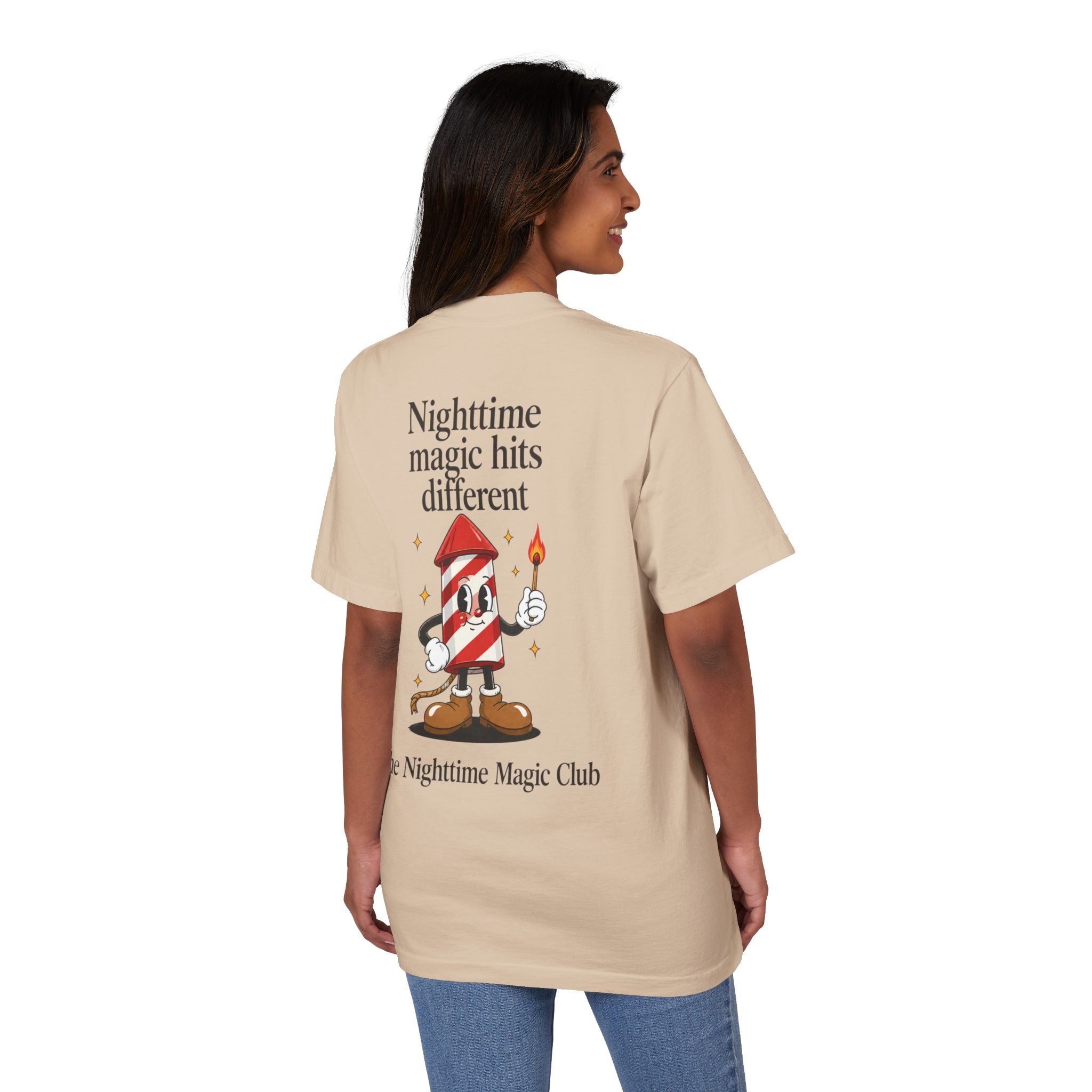 Park Days Graphic T-Shirt — "Nighttime Magic Hits Different" Back Print