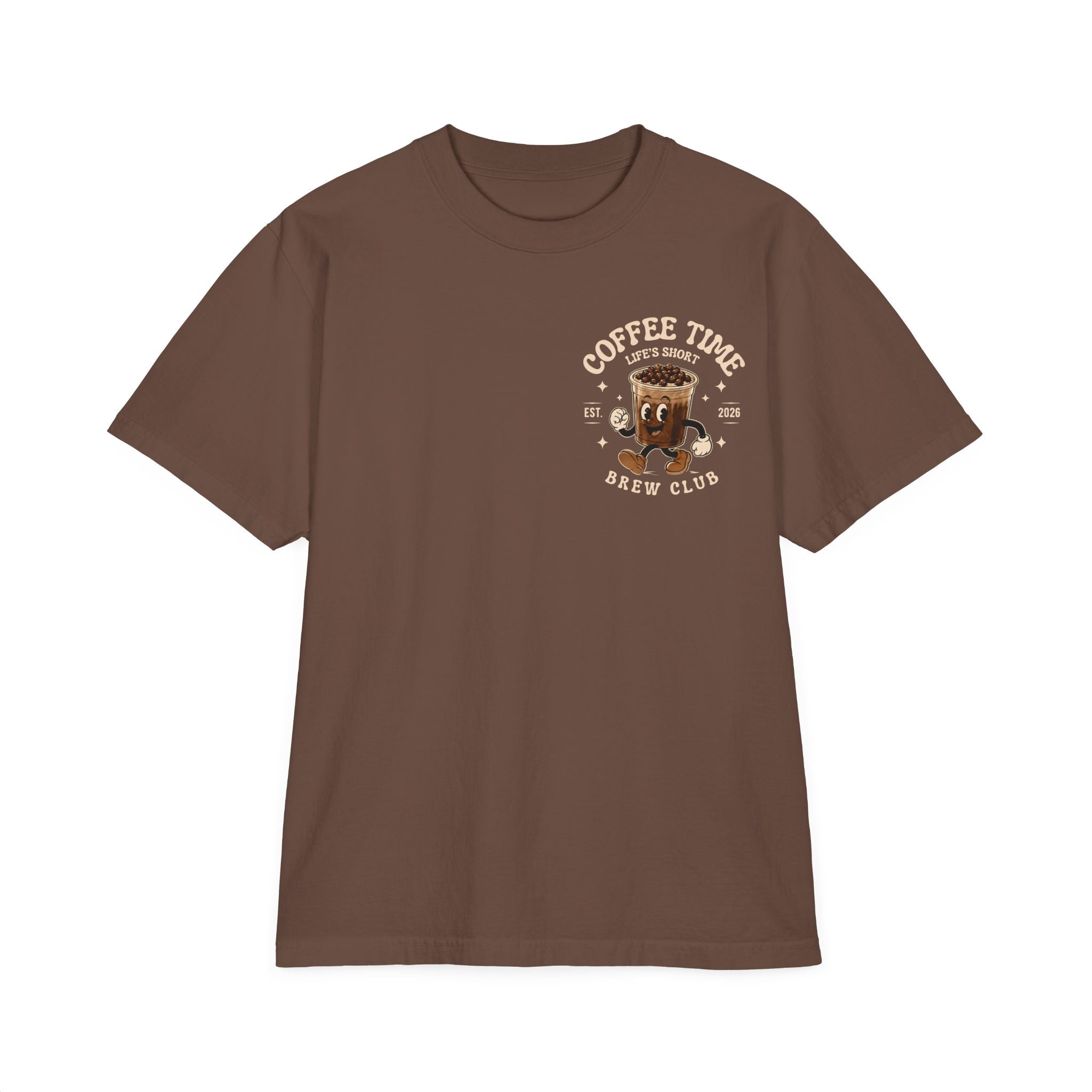 Coffee Time T-Shirt — "It's Coffee Time" Retro Brew Club Tee
