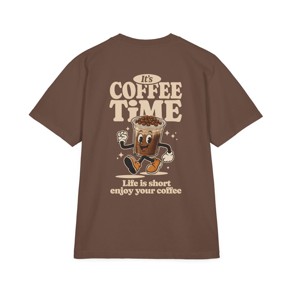 Coffee Time T-Shirt — "It's Coffee Time" Retro Brew Club Tee