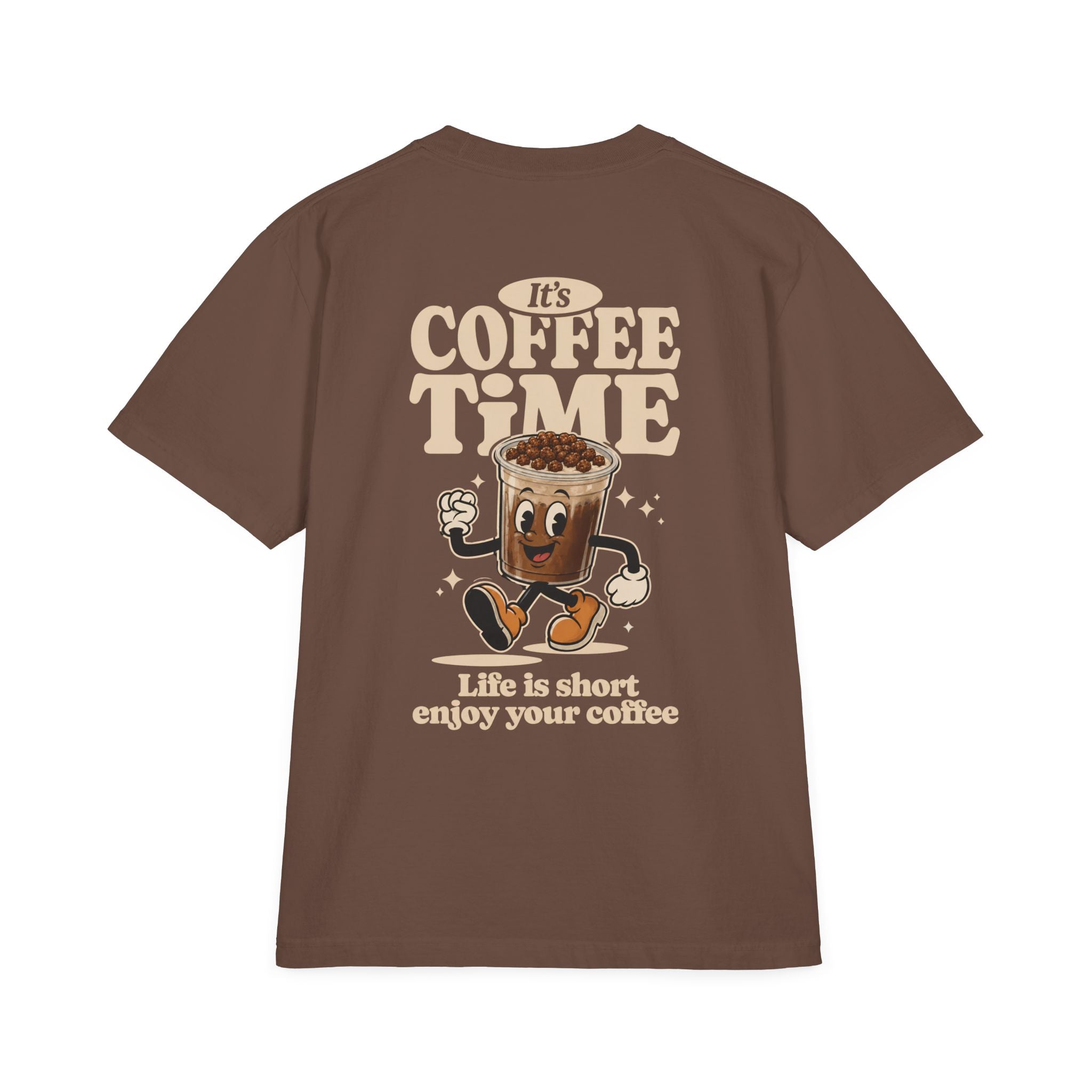 Coffee Time T-Shirt — "It's Coffee Time" Retro Brew Club Tee