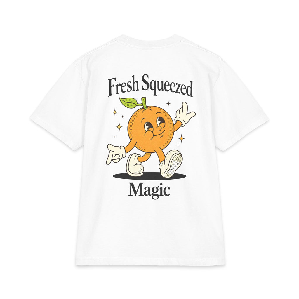 Fresh Squeezed Magic T-Shirt — Park Days Retro Orange Graphic Tee