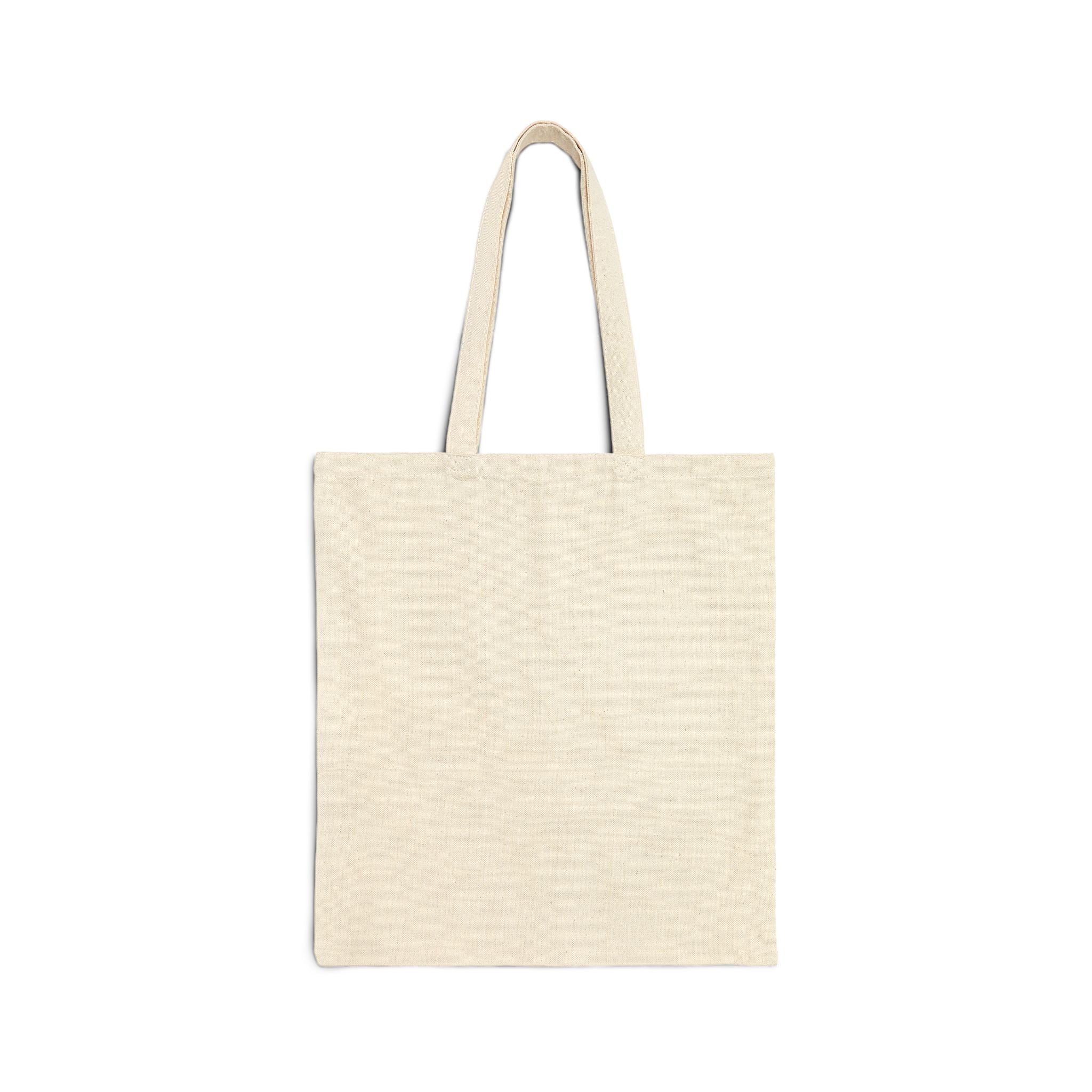 Canvas Tote Bag — "Moving Towards Tomorrow" Vintage Cartoon Moon Phases Eco Grocery Bag