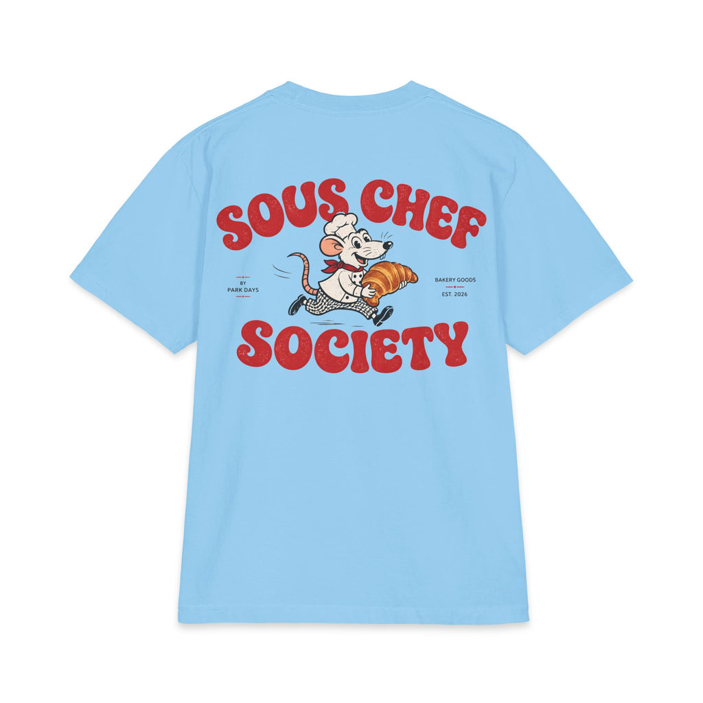 Sous Chef Society T‑Shirt – Retro Chef Mouse Graphic