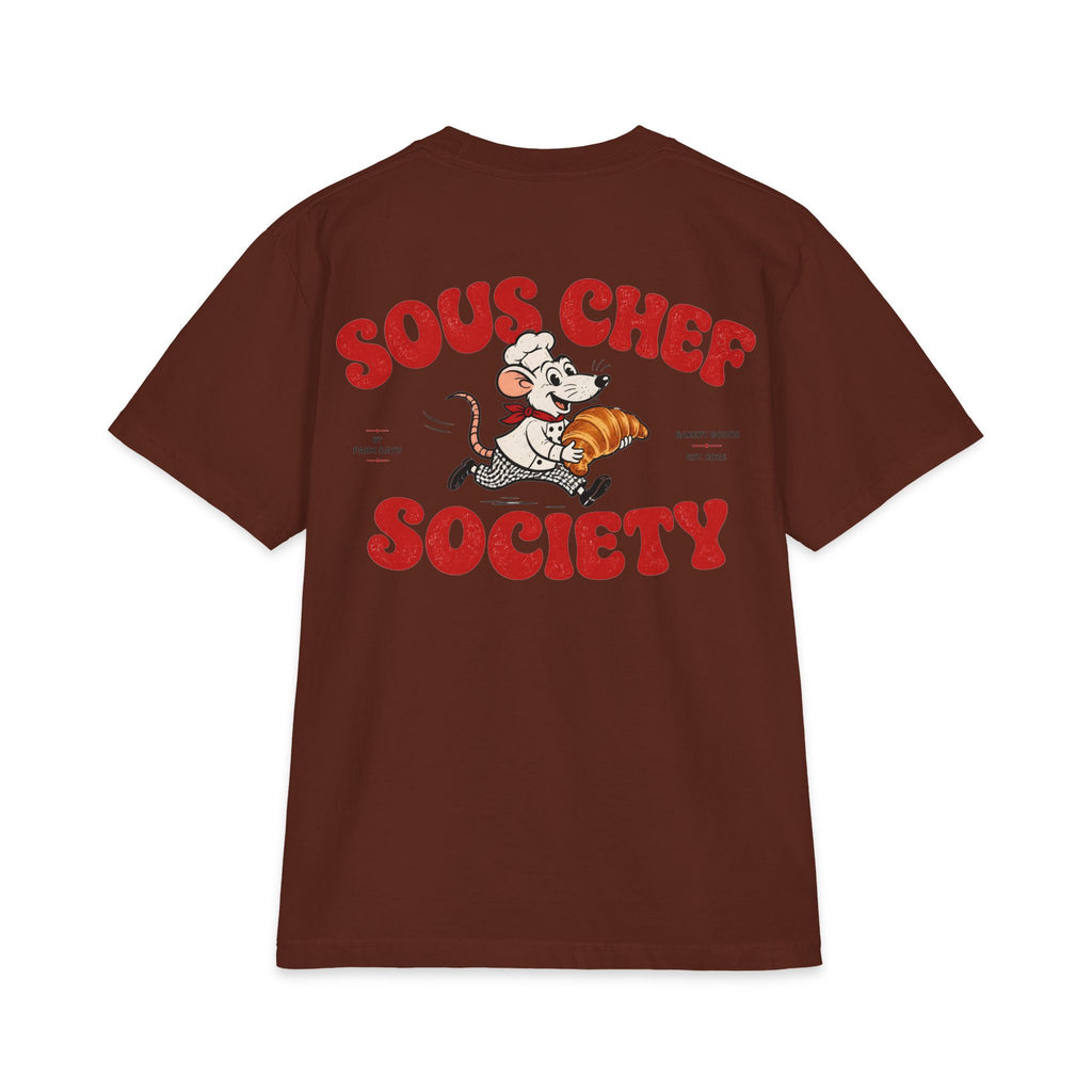 Sous Chef Society T‑Shirt – Retro Chef Mouse Graphic