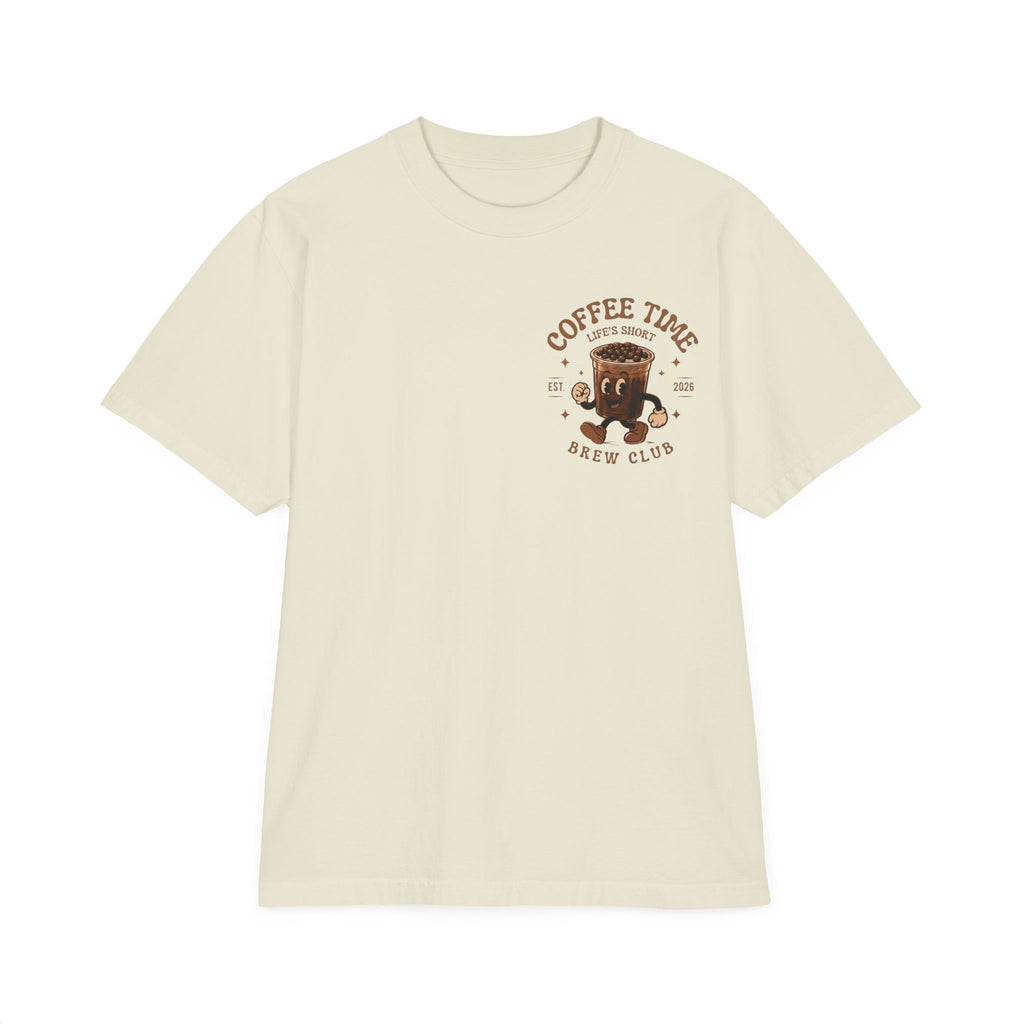 Coffee Time T-Shirt — "It's Coffee Time" Retro Brew Club Tee