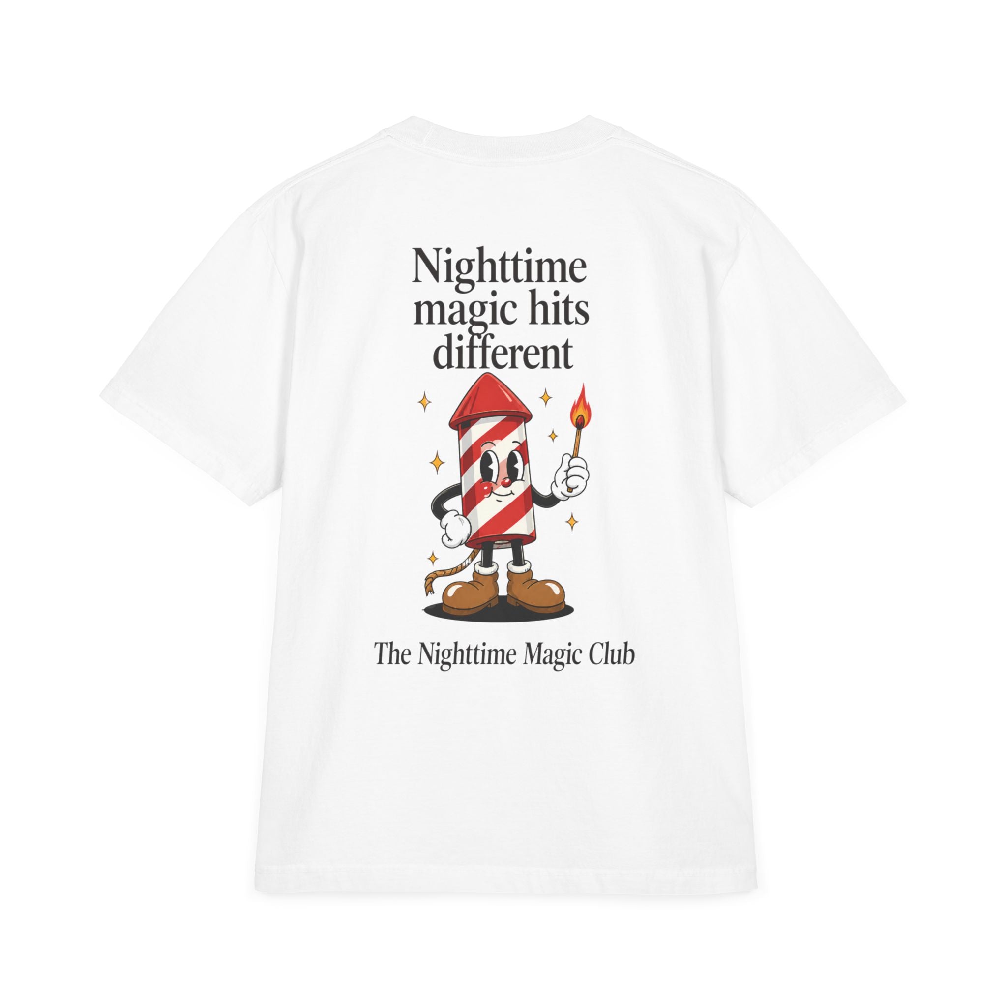 Park Days Graphic T-Shirt — "Nighttime Magic Hits Different" Back Print