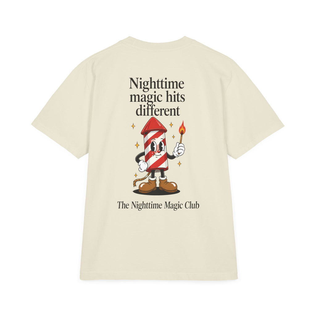 Park Days Graphic T-Shirt — "Nighttime Magic Hits Different" Back Print