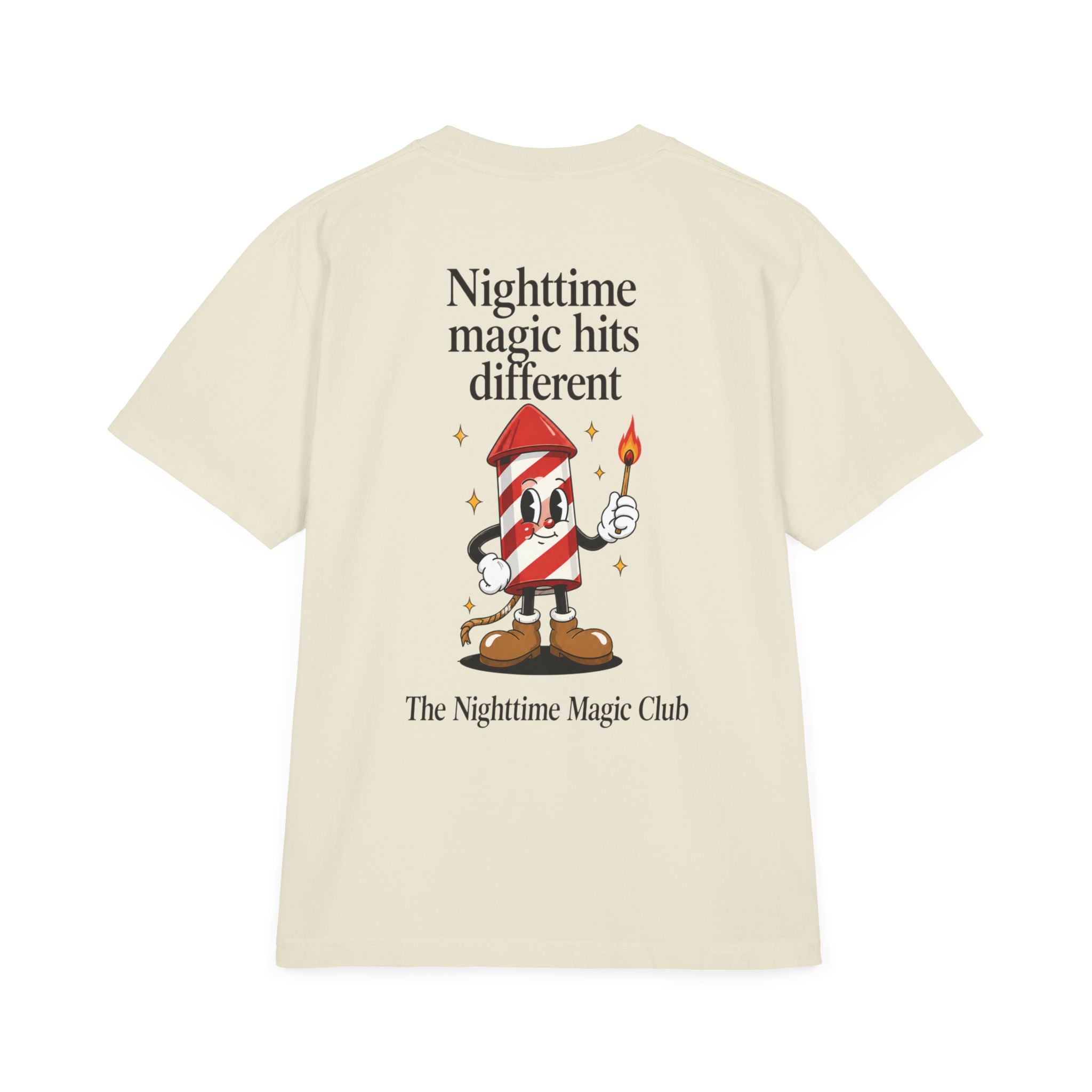 Park Days Graphic T-Shirt — "Nighttime Magic Hits Different" Back Print