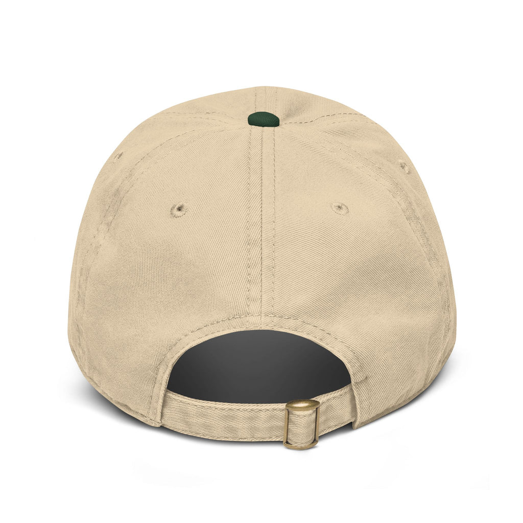 Washed Baseball Cap — Embroidered "PB" Logo Vintage Dad Hat