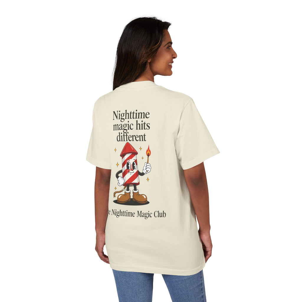 Park Days Graphic T-Shirt — "Nighttime Magic Hits Different" Back Print
