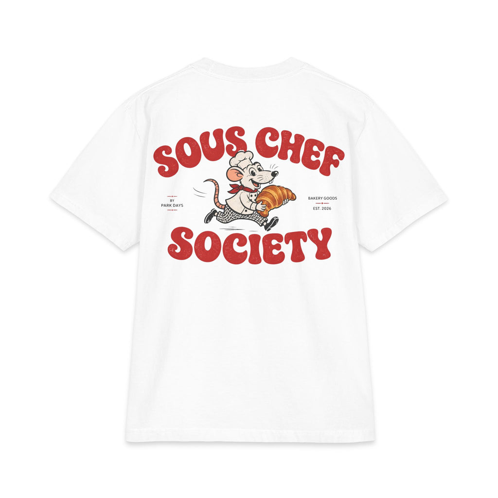 Sous Chef Society T‑Shirt – Retro Chef Mouse Graphic