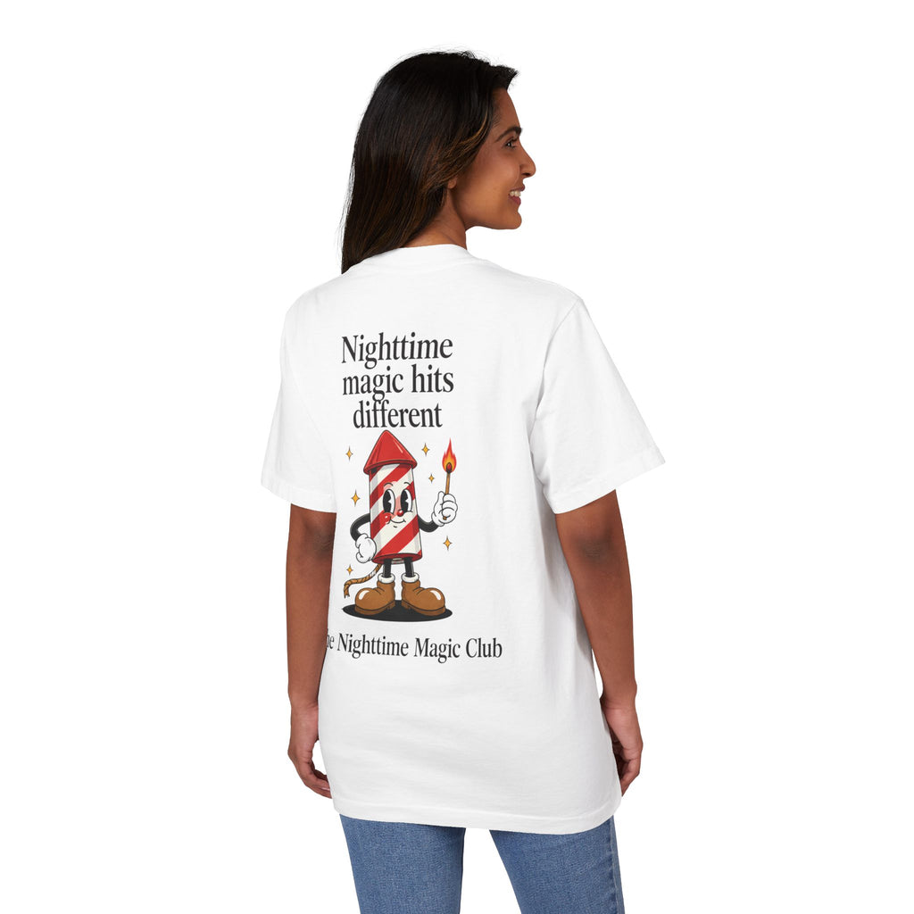 Park Days Graphic T-Shirt — "Nighttime Magic Hits Different" Back Print
