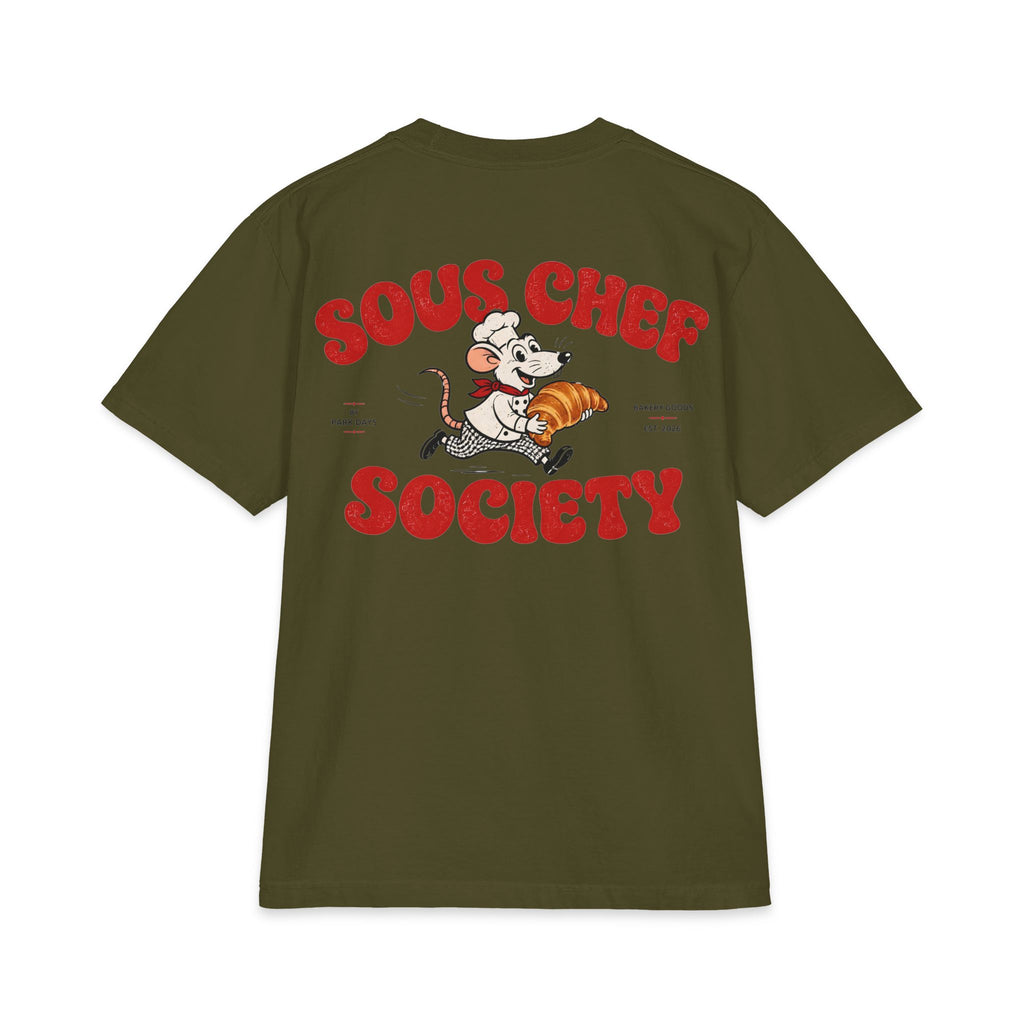 Sous Chef Society T‑Shirt – Retro Chef Mouse Graphic