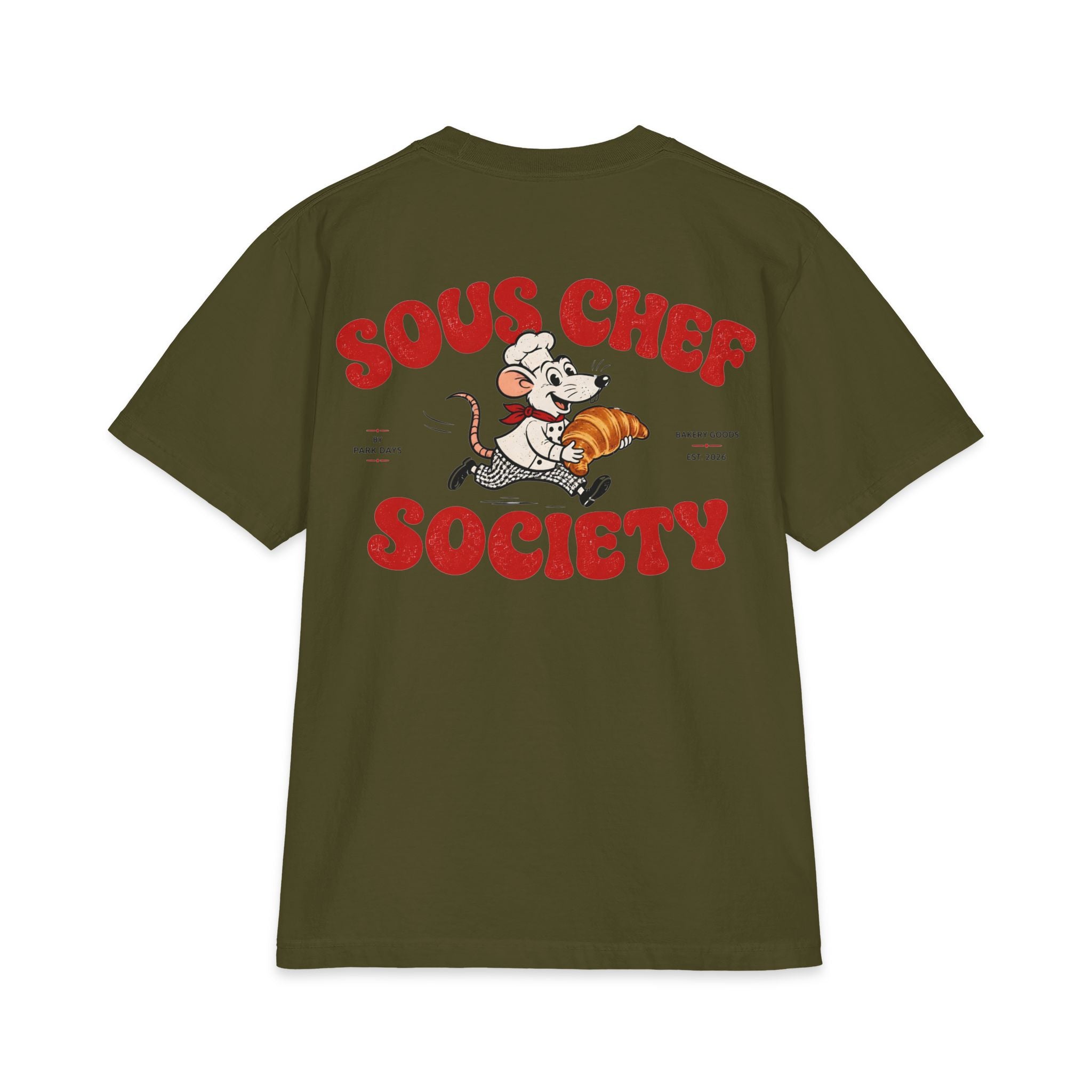 Sous Chef Society T‑Shirt – Retro Chef Mouse Graphic