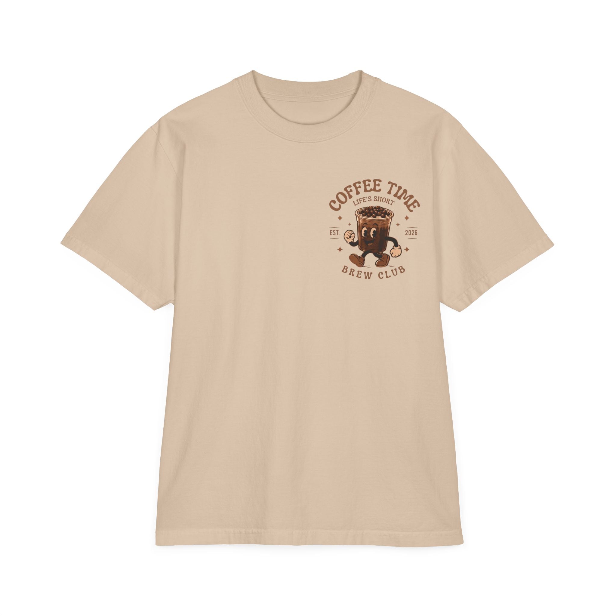 Coffee Time T-Shirt — "It's Coffee Time" Retro Brew Club Tee