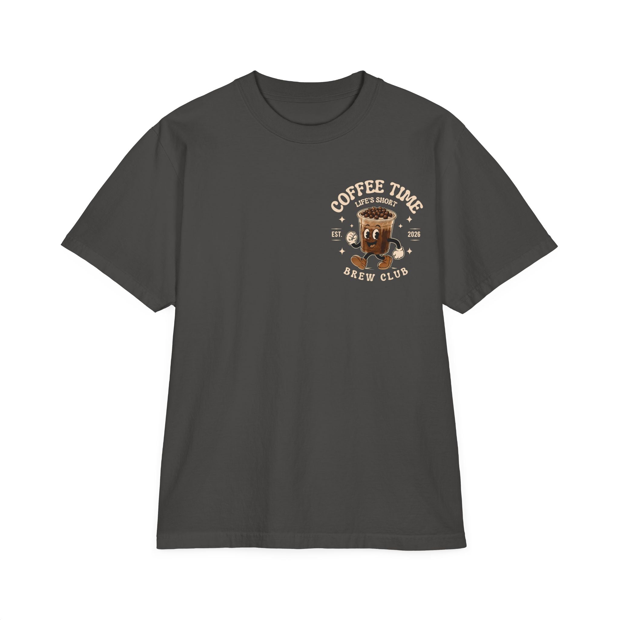 Coffee Time T-Shirt — "It's Coffee Time" Retro Brew Club Tee